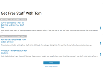 Tablet Screenshot of getfreestuffwithtom.blogspot.com