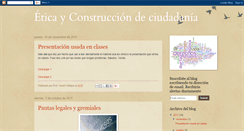 Desktop Screenshot of eticayconstrucciondeciudadania.blogspot.com