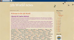 Desktop Screenshot of fifthworldnews.blogspot.com