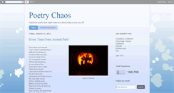 Desktop Screenshot of poetrychaos.blogspot.com