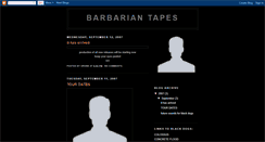 Desktop Screenshot of barbariantapes.blogspot.com