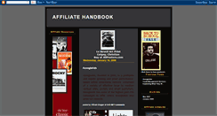 Desktop Screenshot of affiliatehandbook.blogspot.com