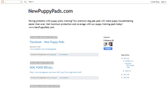 Desktop Screenshot of newpuppypads.blogspot.com