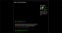 Desktop Screenshot of ben10-alien-forces.blogspot.com