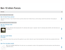 Tablet Screenshot of ben10-alien-forces.blogspot.com