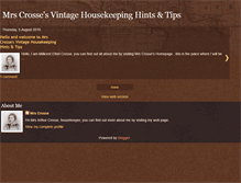 Tablet Screenshot of mrscrossesvintagehousekeepinghints.blogspot.com