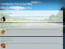 Tablet Screenshot of dinnerwithnicole.blogspot.com