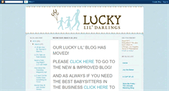 Desktop Screenshot of luckylildarlings.blogspot.com