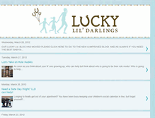 Tablet Screenshot of luckylildarlings.blogspot.com