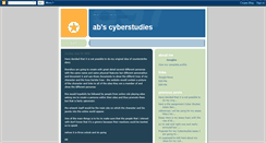 Desktop Screenshot of cyberstudiesab.blogspot.com