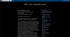 Desktop Screenshot of intotheshadowsblog.blogspot.com