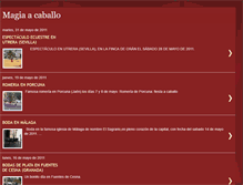Tablet Screenshot of magiaacaballo.blogspot.com
