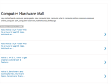 Tablet Screenshot of computerhardwaremall.blogspot.com