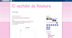 Desktop Screenshot of elvestidorderosaura.blogspot.com