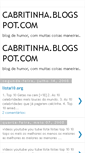 Mobile Screenshot of cabritinha.blogspot.com