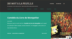Desktop Screenshot of dumotalafeuille.blogspot.com