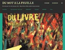Tablet Screenshot of dumotalafeuille.blogspot.com