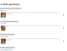 Tablet Screenshot of alittlespunkiness.blogspot.com