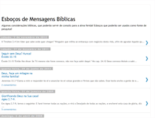 Tablet Screenshot of esbocodemensagensbiblicas.blogspot.com