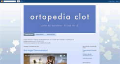 Desktop Screenshot of ortopediaclot.blogspot.com