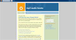 Desktop Screenshot of mp3audiobooks.blogspot.com