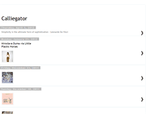 Tablet Screenshot of calliegator.blogspot.com