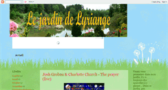 Desktop Screenshot of lesjardinsdelyriange.blogspot.com