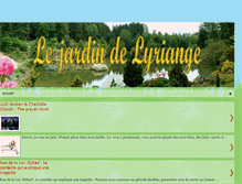 Tablet Screenshot of lesjardinsdelyriange.blogspot.com