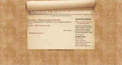 Desktop Screenshot of literatura-meridional-unne.blogspot.com