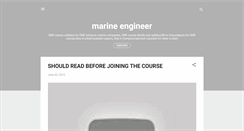 Desktop Screenshot of marinemechanicalengineer.blogspot.com