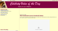 Desktop Screenshot of celebrityvideooftheday.blogspot.com