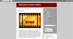 Desktop Screenshot of hameenlinnankirjastonlokikirja.blogspot.com