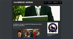 Desktop Screenshot of derecho2010-noticias.blogspot.com