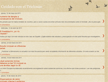 Tablet Screenshot of cuidadotriclosan.blogspot.com