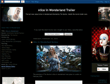 Tablet Screenshot of alice-in-wonderland-movie-trailer.blogspot.com