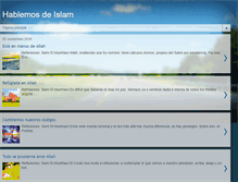 Tablet Screenshot of hablemosdeislam.blogspot.com