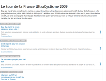 Tablet Screenshot of letourdelafranceultracyclisme2009.blogspot.com