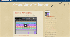 Desktop Screenshot of createmusicproductions.blogspot.com