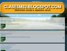 Tablet Screenshot of clasesms2.blogspot.com