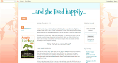 Desktop Screenshot of andshelivedhappily.blogspot.com