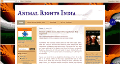 Desktop Screenshot of animalrightsindiaa.blogspot.com