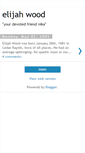 Mobile Screenshot of elijahwood122.blogspot.com