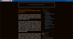 Desktop Screenshot of itsdontmatter.blogspot.com