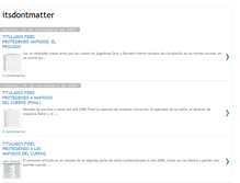 Tablet Screenshot of itsdontmatter.blogspot.com