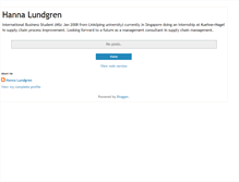 Tablet Screenshot of hannalundgren.blogspot.com
