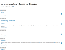 Tablet Screenshot of laleyendadeunjinete.blogspot.com