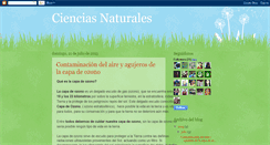 Desktop Screenshot of gilma-cienciasnaturales.blogspot.com