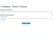 Tablet Screenshot of it-training-courses.blogspot.com