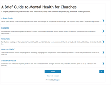 Tablet Screenshot of aguidetomentalhealthforthechurch.blogspot.com