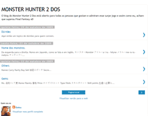 Tablet Screenshot of monsterhunter2dos.blogspot.com